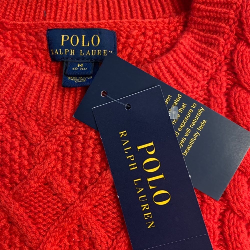 Girls polo Ralph Lauren nylon & wool sweater